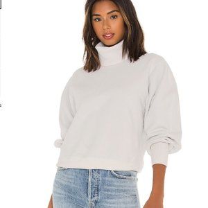 NWOT AGOLDE Extended Rib Sweatshirt in paper mache size XS